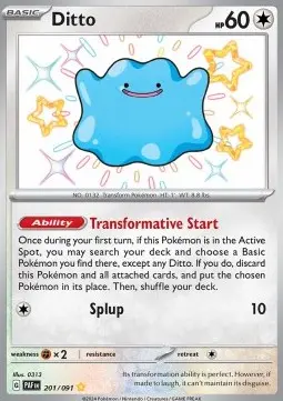 Ditto PAF-201 Shiny Rare Deutsch