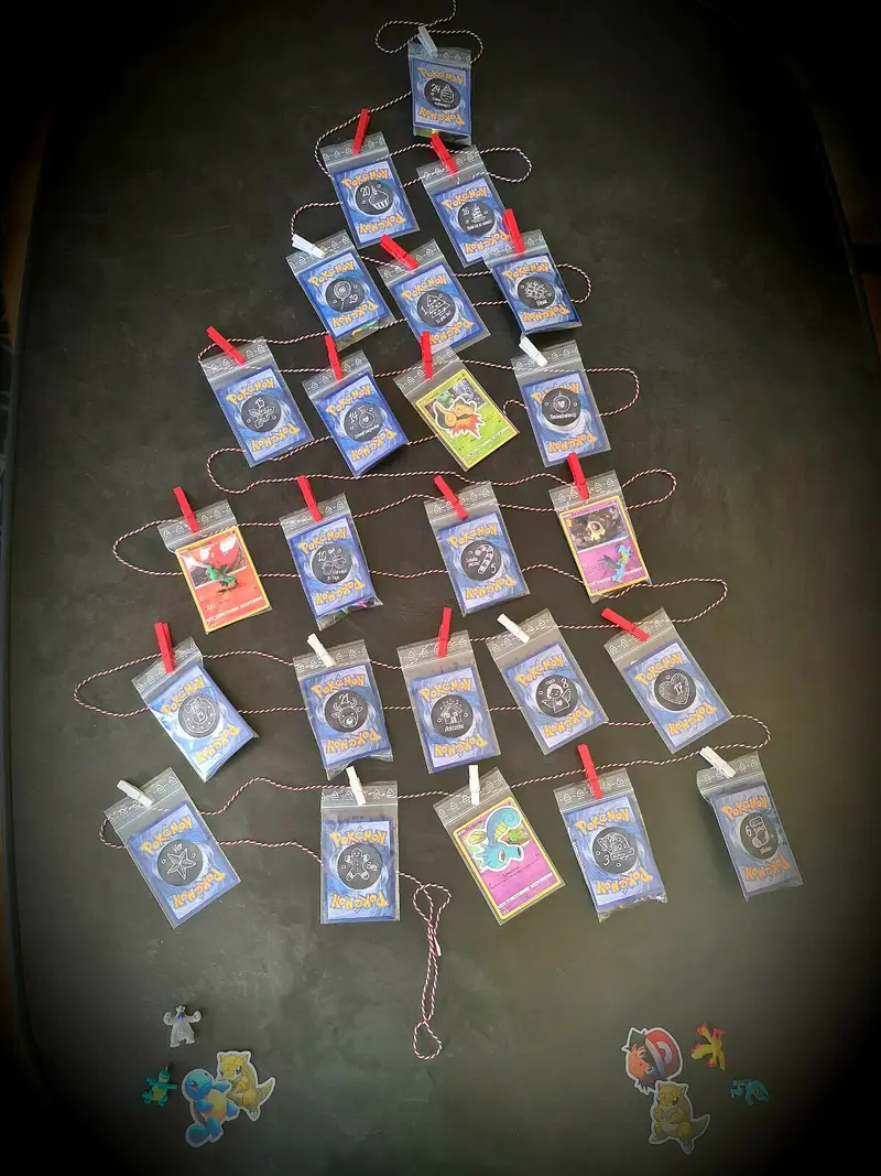 DIY Pokemon Adventskalender Karten, Figuren, Sticker & mehr Weihnachtskalender Kinder