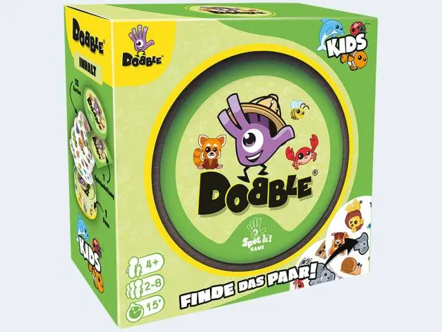 Dobble Kids Reaktionsspiel 55 Karten - ab 4 Jahren
