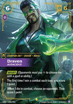 Draven, Audacious - Spiritforged (Showcase) [SFD-148a]