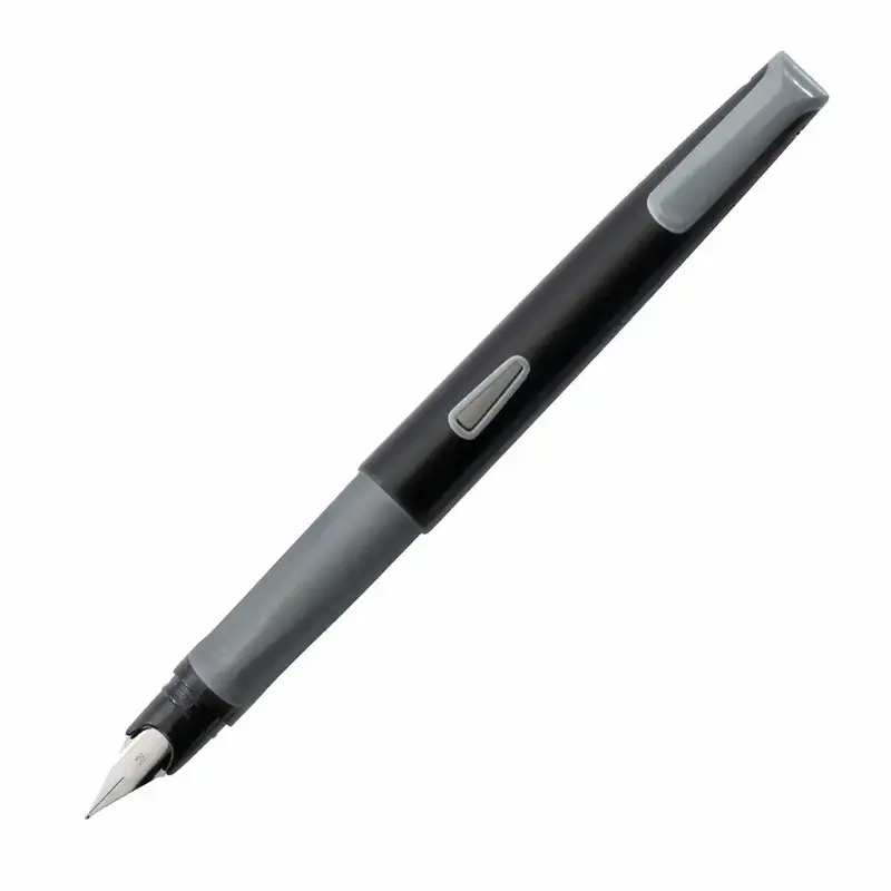 EBERHARD FABER Füller Set NXT M mit Tintenlöscher - Schwarz/Grau für Links- und Rechtshänder - 4 Teile