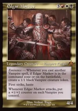 Edgar Markov (V.2) XINR-428 Mythic Excellent Englisch Foil