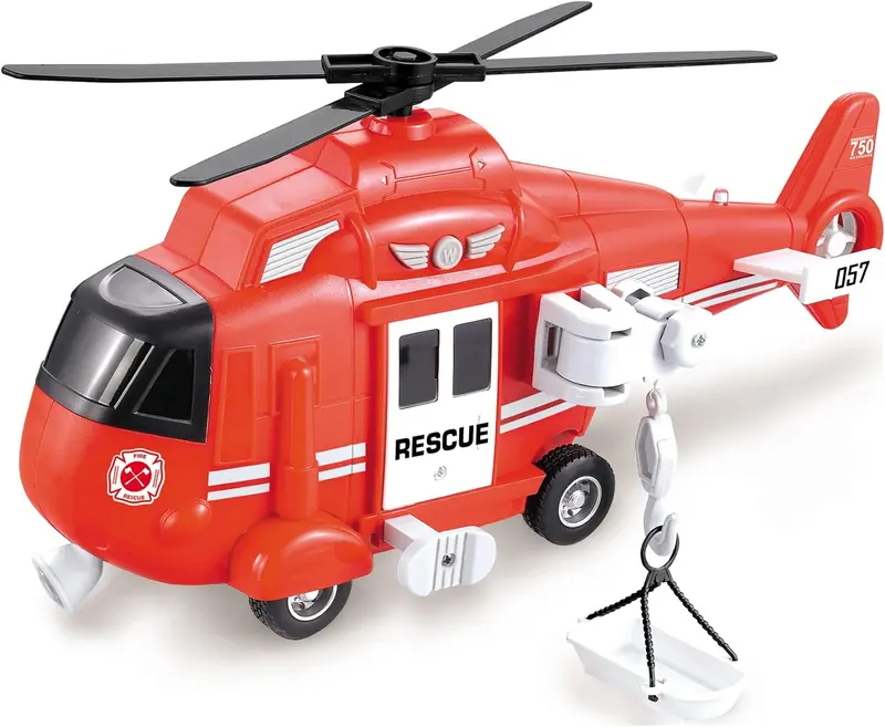 Einsatz-Hubschrauber mit Licht & Sound, Friktionsantrieb 1