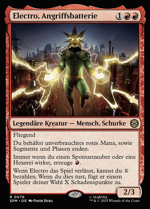 Electro, Angriffsbatterie SPM-76 Rare Deutsch