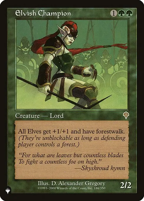Elvish Champion ZNL-186 Rare Englisch