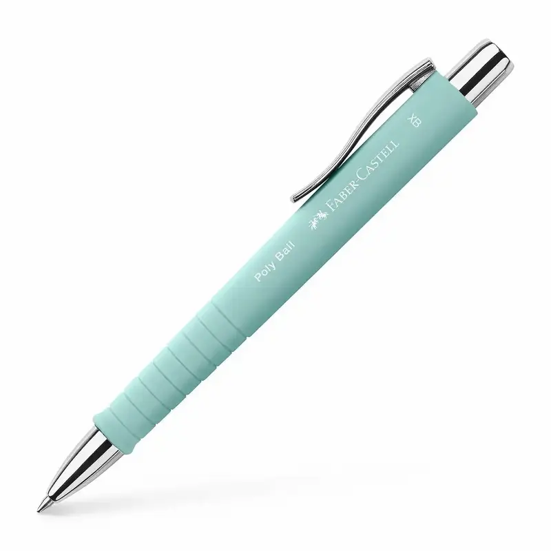 FABER-CASTELL Kugelschreiber Poly Ball View XB - Caribic Blue - Premium Schreibgerät