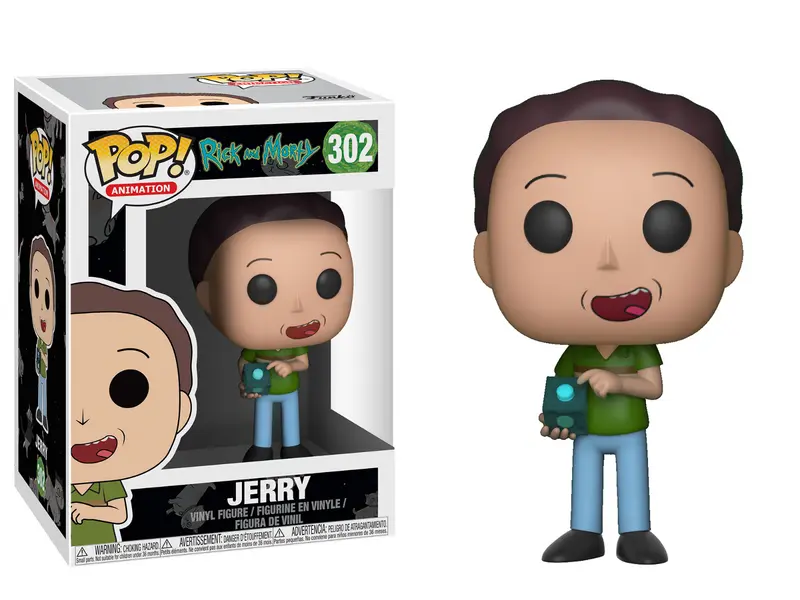 FUNKO POP Animation - Rick and Morty #302 Jerry Vinyl Figur NEU