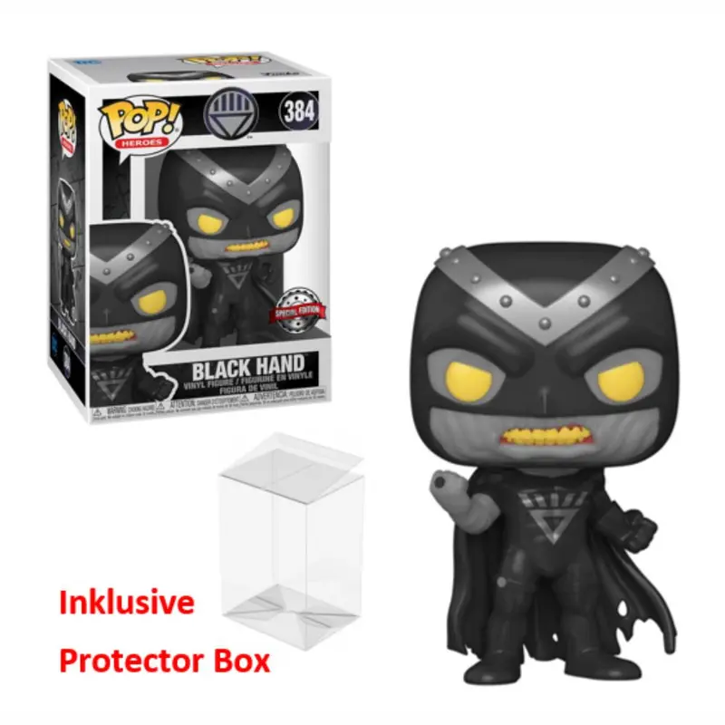 FUNKO POP DC Heroes #384 Black Hand Special Edition Figur sealed + Protector Box