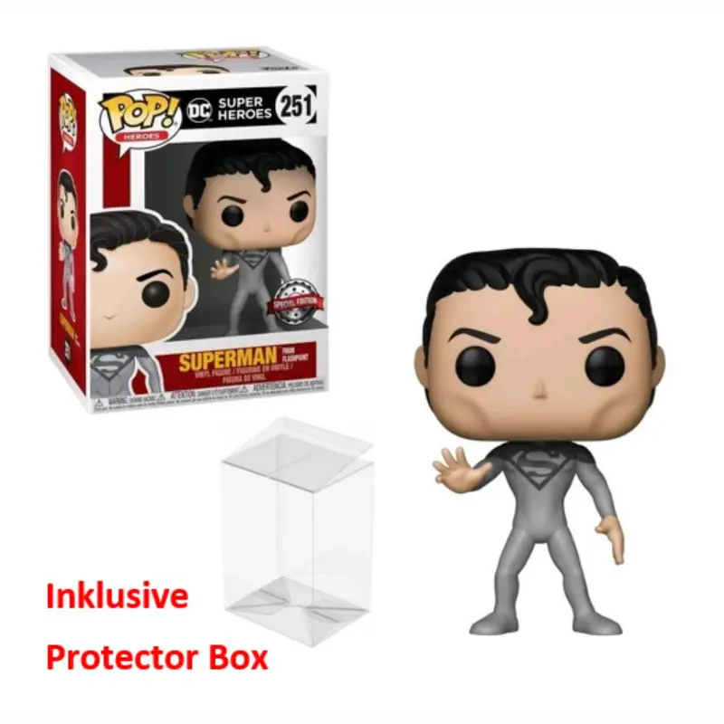 FUNKO POP DC Super Heroes #251 Superman Special Edition sealed Protector Box