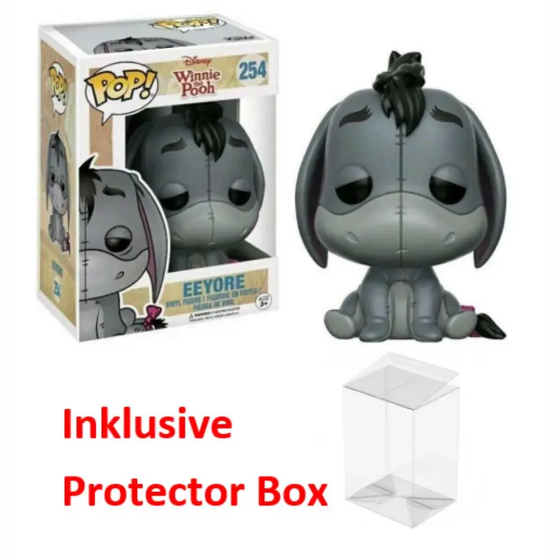 FUNKO POP Disney Winnie the Pooh #254 Eeyore Vinyl Figur NEU sealed Protector Box