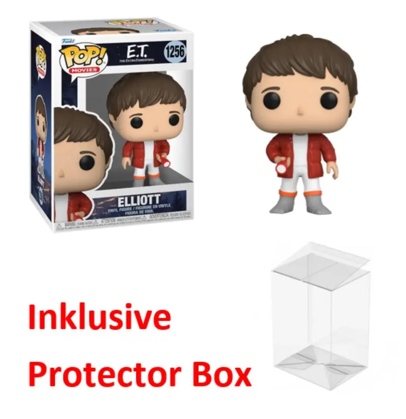 FUNKO POP E.T. #1256 Elliott Vinyl Figur NEU sealed + Protector Box