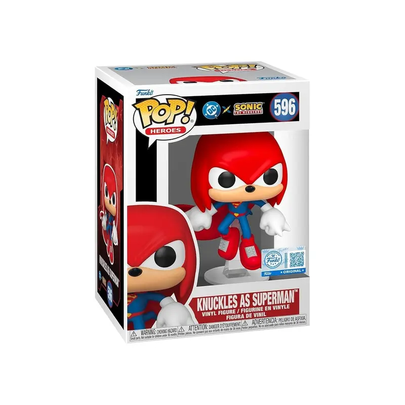 Funko POP! Heroes - DC Sonic the Hedgehog - Knuckles as Superman #596
