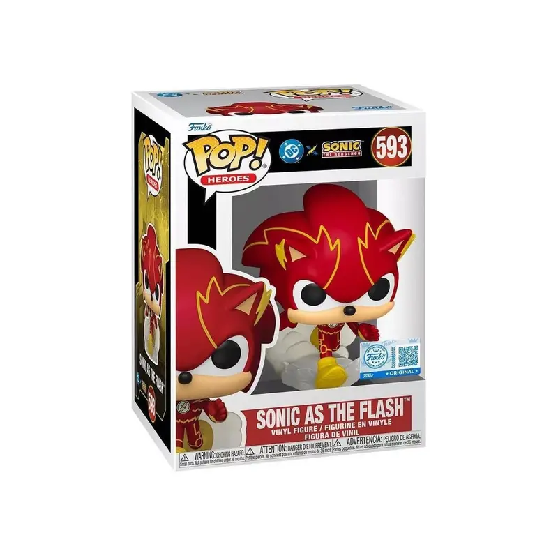 Funko POP! Heroes - DC Sonic the Hedgehog - Sonic as The Flash #593