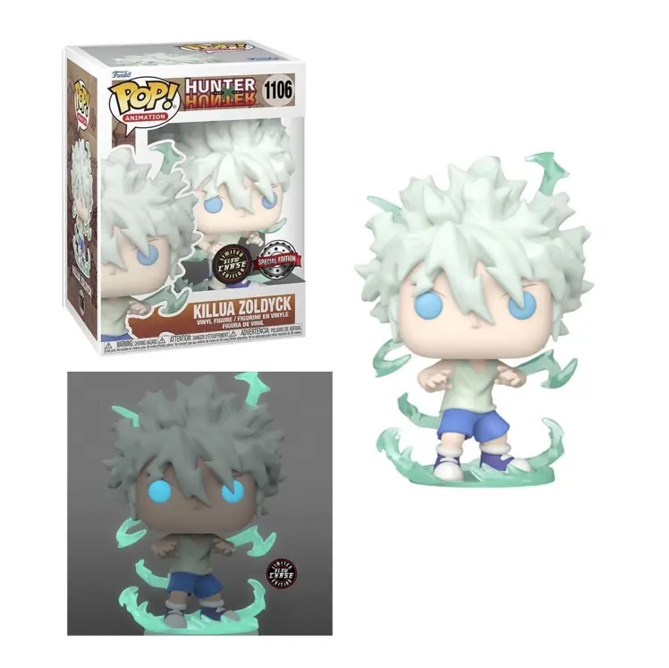 FUNKO POP - Hunter X Hunter #1106 Killua Zoldyck - Glows in the Dark - Vinyl Figur NEU