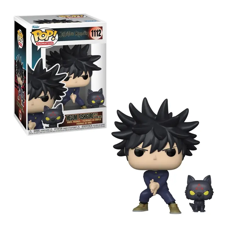 FUNKO POP - Jujutsu Kaisen #1112 Megumi Fushiguro with Divine Dog - Vinyl Figur NEU