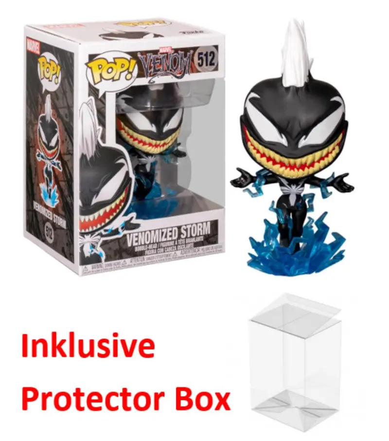 FUNKO POP Marvel #512 Venomized Storm Bobble-Head Figur NEU + Protector Box