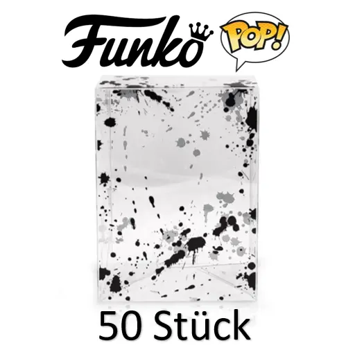 FUNKO POP Protector Box Schutzhüllen - 50 Stück - schwarzes Blut ( Black Blood Edition)