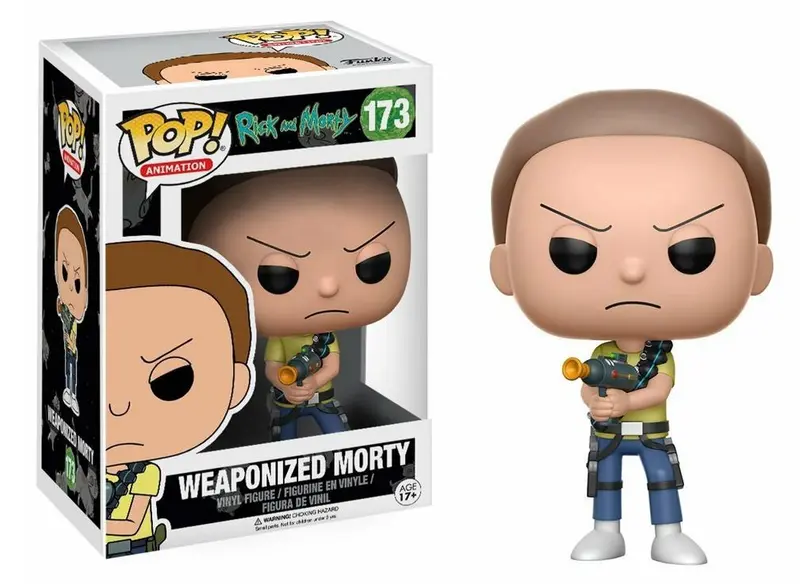 FUNKO POP Rick and Morty #173 Weaponized Morty Vinyl Figur NEU sealed