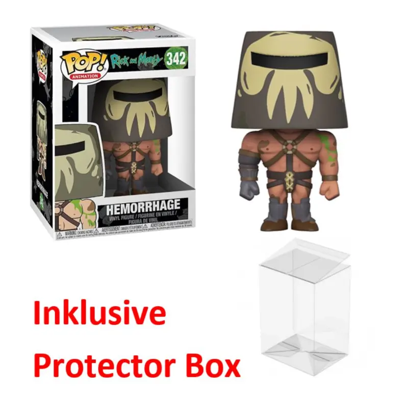 FUNKO POP Rick and Morty #342 Hemorrhage Vinyl Figur NEU sealed + Protector Box