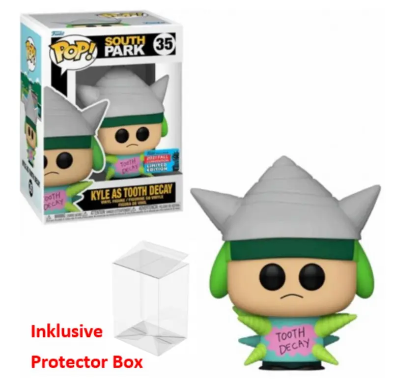 FUNKO POP South Park #35 Kyle as Tooth Decay Figur NEU sealed + Protector Box