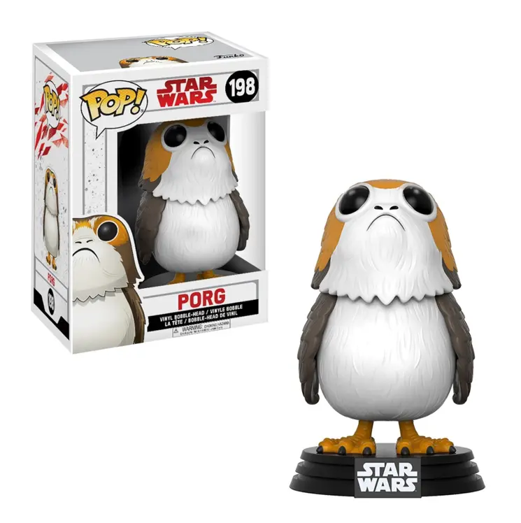 FUNKO POP - Star Wars #198 Porg - Vinyl Figur NEU