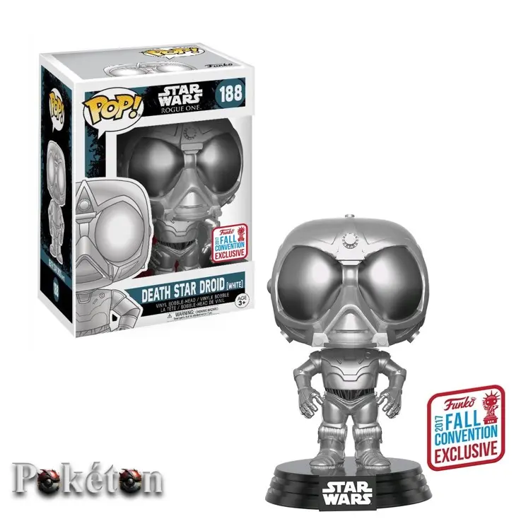 FUNKO POP Star Wars Rogue One #188 Death Star Droid (White) 2017 - Vinyl Figur NEU