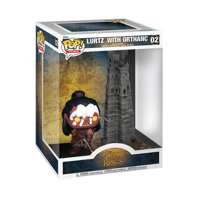 Funko POP! Town - Der Herr der Ringe - Lurtz with Orthanc - 9 cm