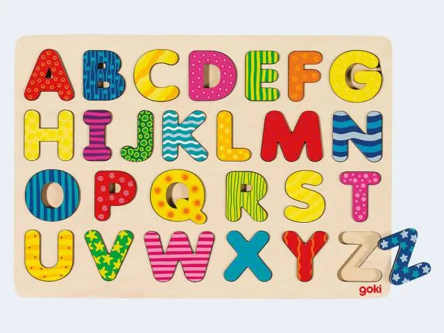 goki Einlegepuzzle 26T Alphabetpuzzle