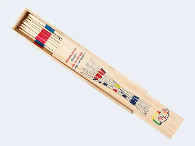 goki Mikadospiel 41 Holzstäbe 28cm in Holzkasten