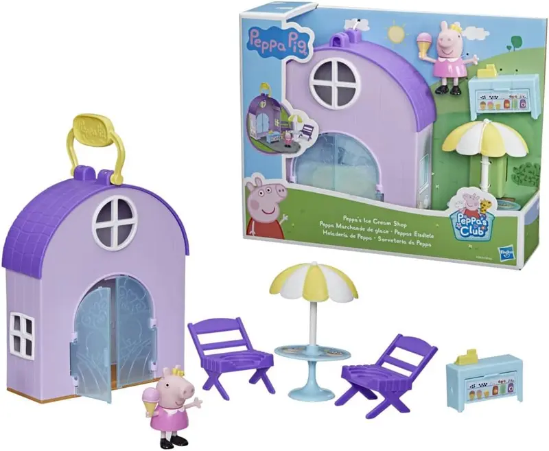 Hasbro Peppa Wutz Eisdiele - Interaktives Spielset für Kinder