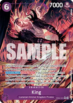 King (EB04-031) - The Azure Sea's Seven (Alternate Art) [OP14-EB04-031]