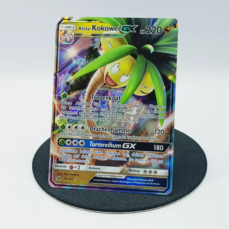 Kokowei GX 74/111 ultra rare holo Fullart - Aufziehen der Sturmröte 2017 DE Pokemon