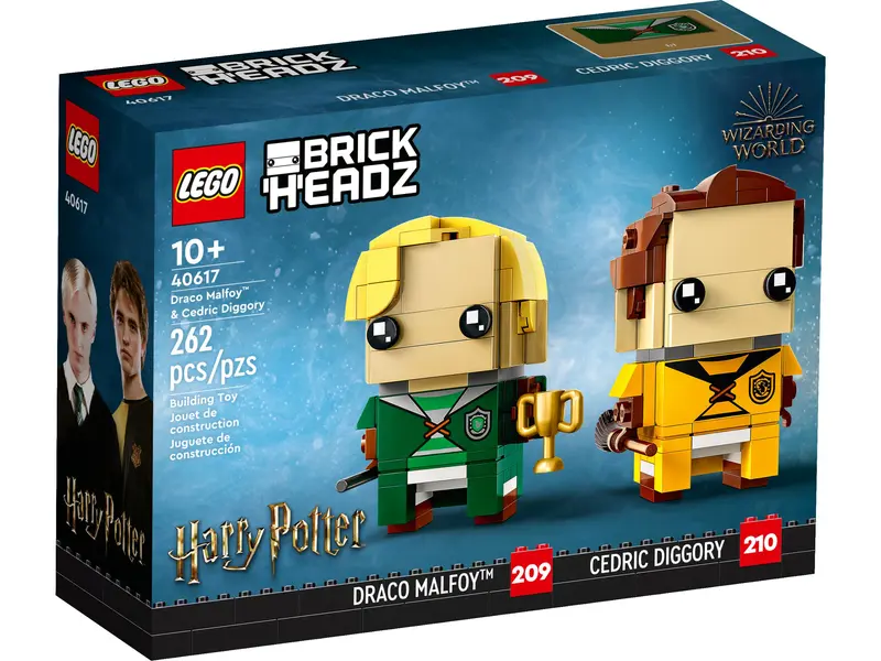 LEGO® BrickHeadz 40617 Draco Malfoy & Cedric Diggory, 262 Teile