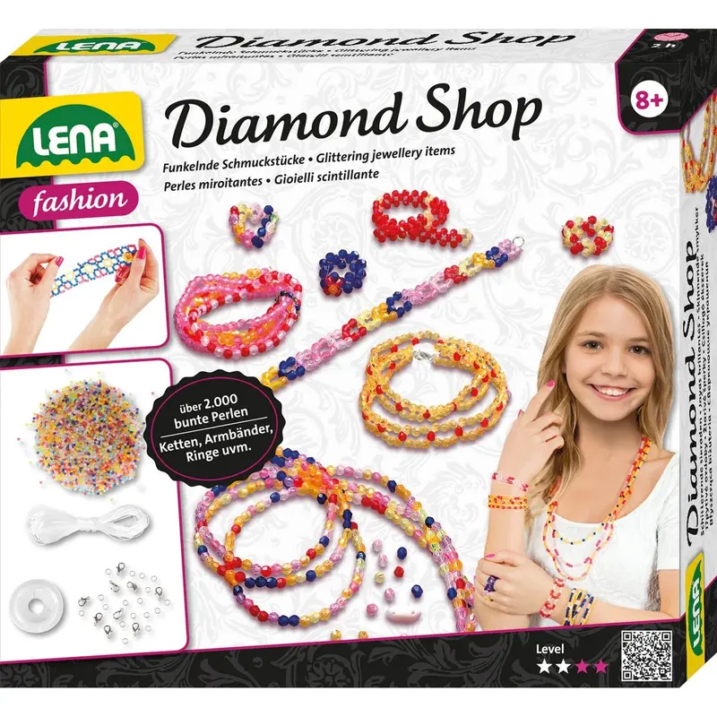 LENA Diamond Shop - 2000 bunte Perlen - ab 8 Jahren