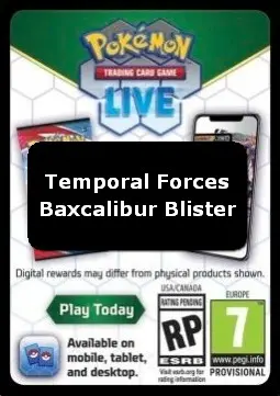 Live Code Card (Baxcalibur Blister) - Temporal Forces (Online Code Card)