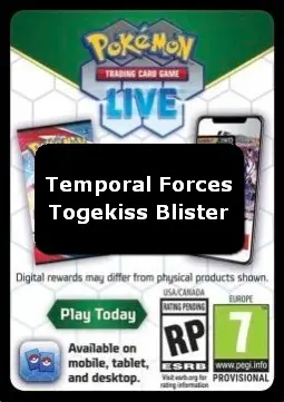 Live Code Card (Togekiss Blister) - Temporal Forces (Online Code Card)