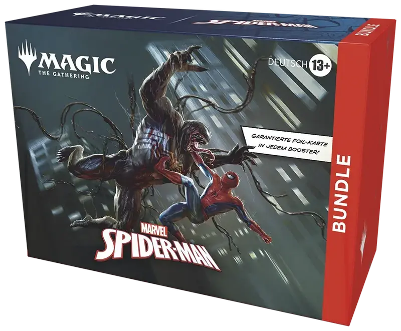 Magic The Gathering – Marvel's Spider-Man Bundle (9 Booster + Zubehör) – Deutsch