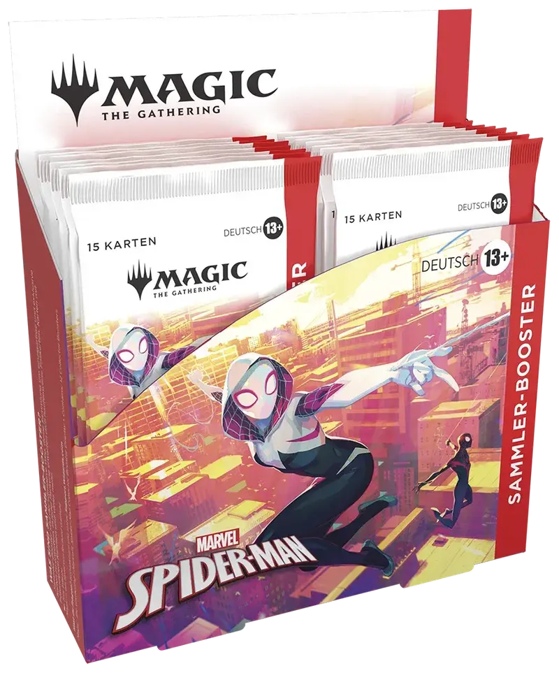 Magic The Gathering – Marvel's Spider-Man Collector Booster Display (12 Booster) – Deutsch
