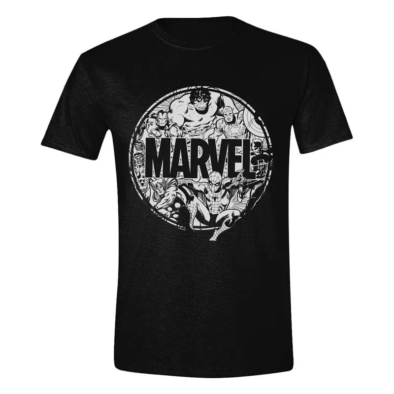 Marvel T-Shirt Character Circle - S