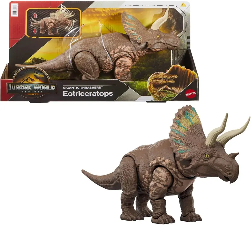 Mattel Jurassic World Eotriceratops Dinosaurier Figur