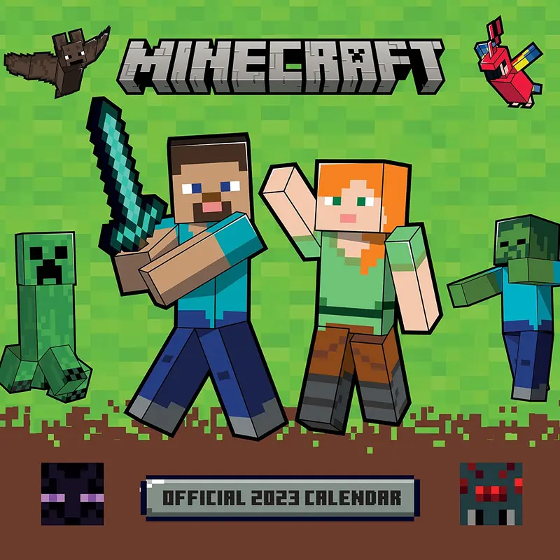 Minecraft Wandkalender für Kinder 2023 Danilo