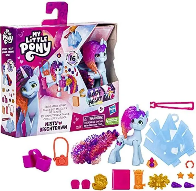 My Little Pony Misty Brightdawn Einhorn mit Kristall-Schlüsselanhänger