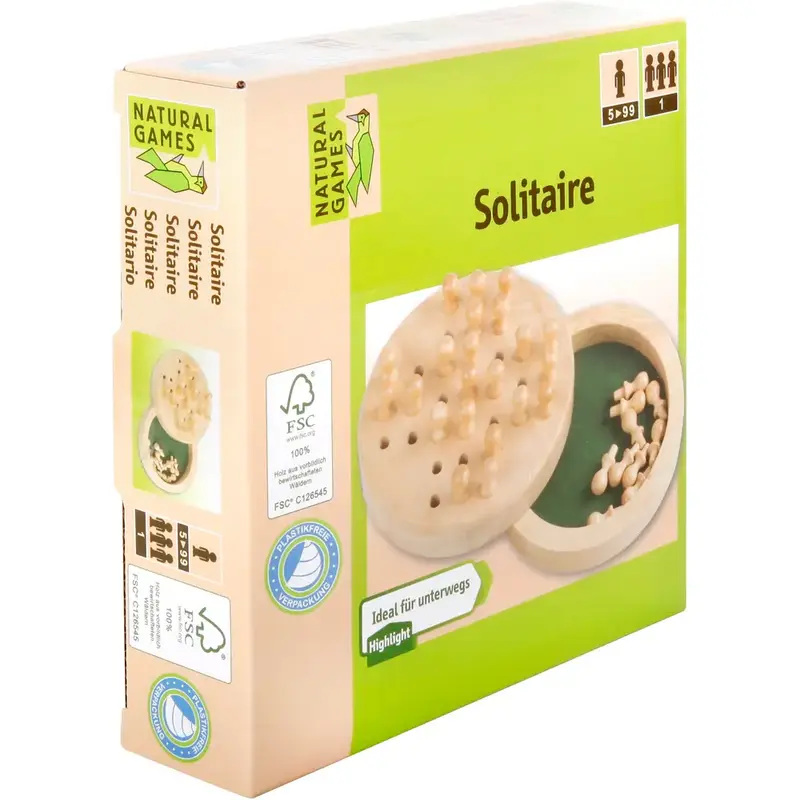 Natural Games Solitaire Holz 12cm