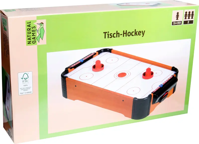 Natural Games Tisch-Hockey - Spannendes Familienspiel 51x31cm
