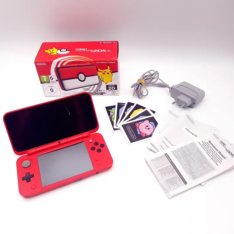 New Nintendo 2DS XL Poké Ball Edition mit OVP - gebraucht - sehr gut