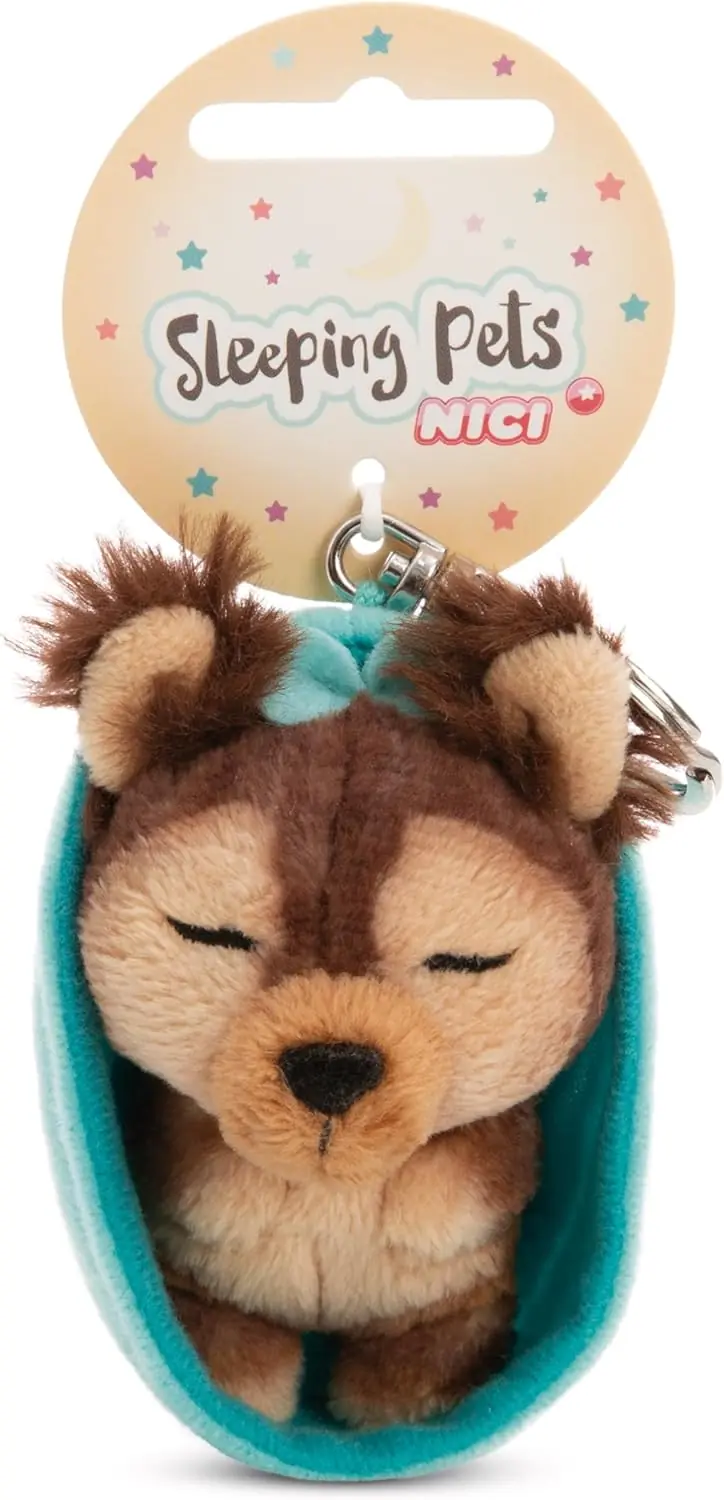 NICI Sleeping Pets Schlüsselanhänger – 1 Design zufällig aus 12