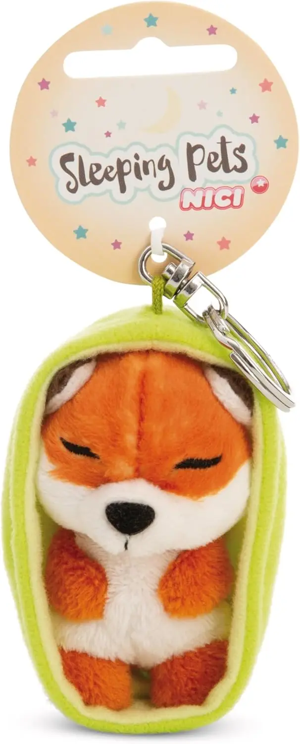 NICI Sleeping Pets Schlüsselanhänger 8 cm – 1 von 12 zufällig