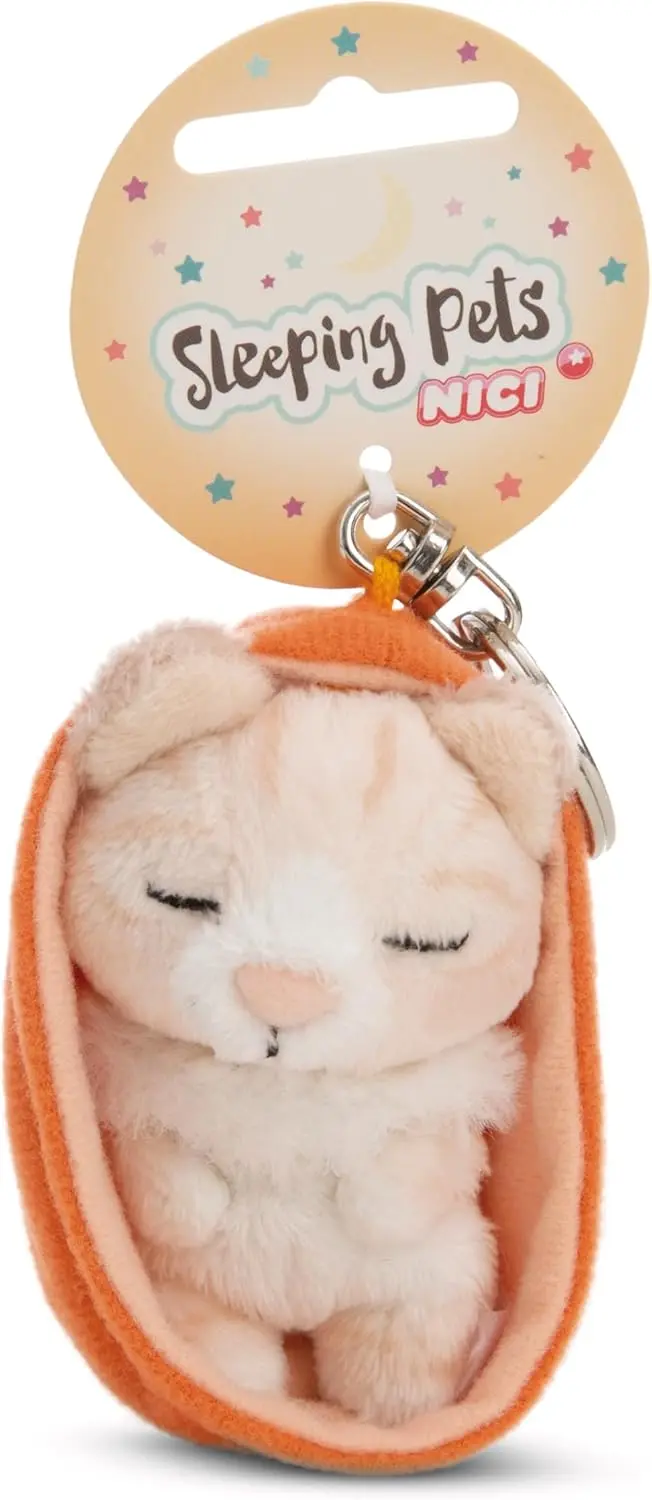 NICI Sleeping Pets Schlüsselanhänger Katze 8 cm