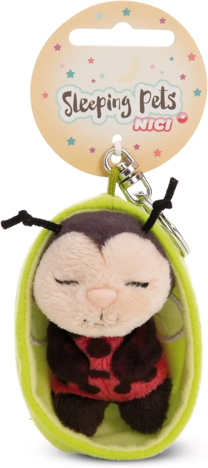 NICI Sleeping Pets Schlüsselanhänger Marienkäfer 8 cm