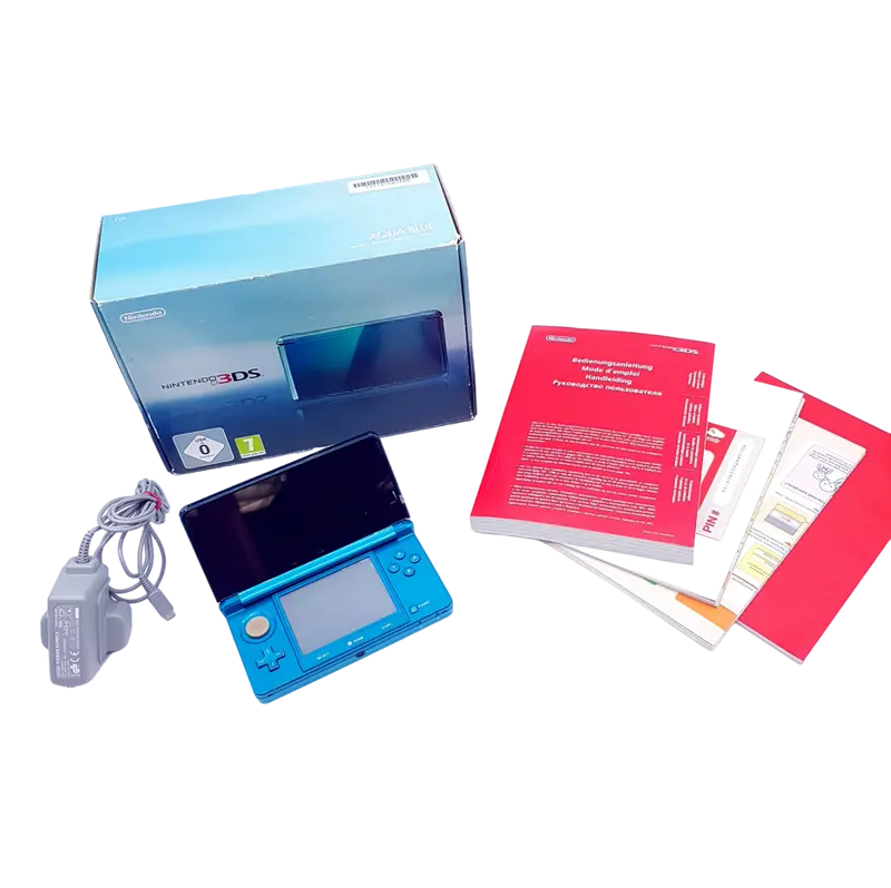 Nintendo 3DS Konsole aqua blau mit OVP - gebraucht